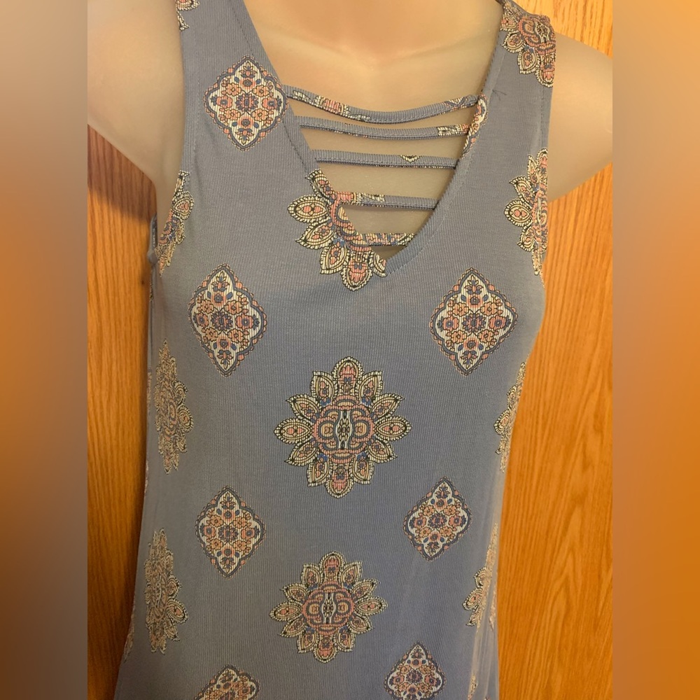 Purple patterned dress